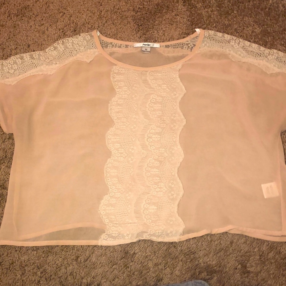 Lace crop top| M